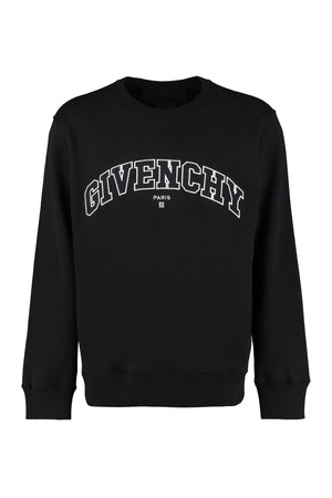 Cotton crew-neck sweatshirt-0